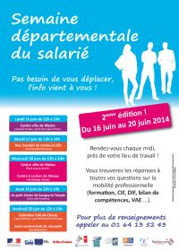 Semaine départementale du salarié. Du 16 au 20 juin 2014. Seine-et-Marne.  12H00
